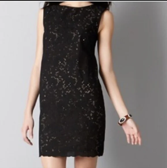 ann taylor loft black eyelet dress Foxblood - Claire High Neck Maxi Black - Dress main image 0